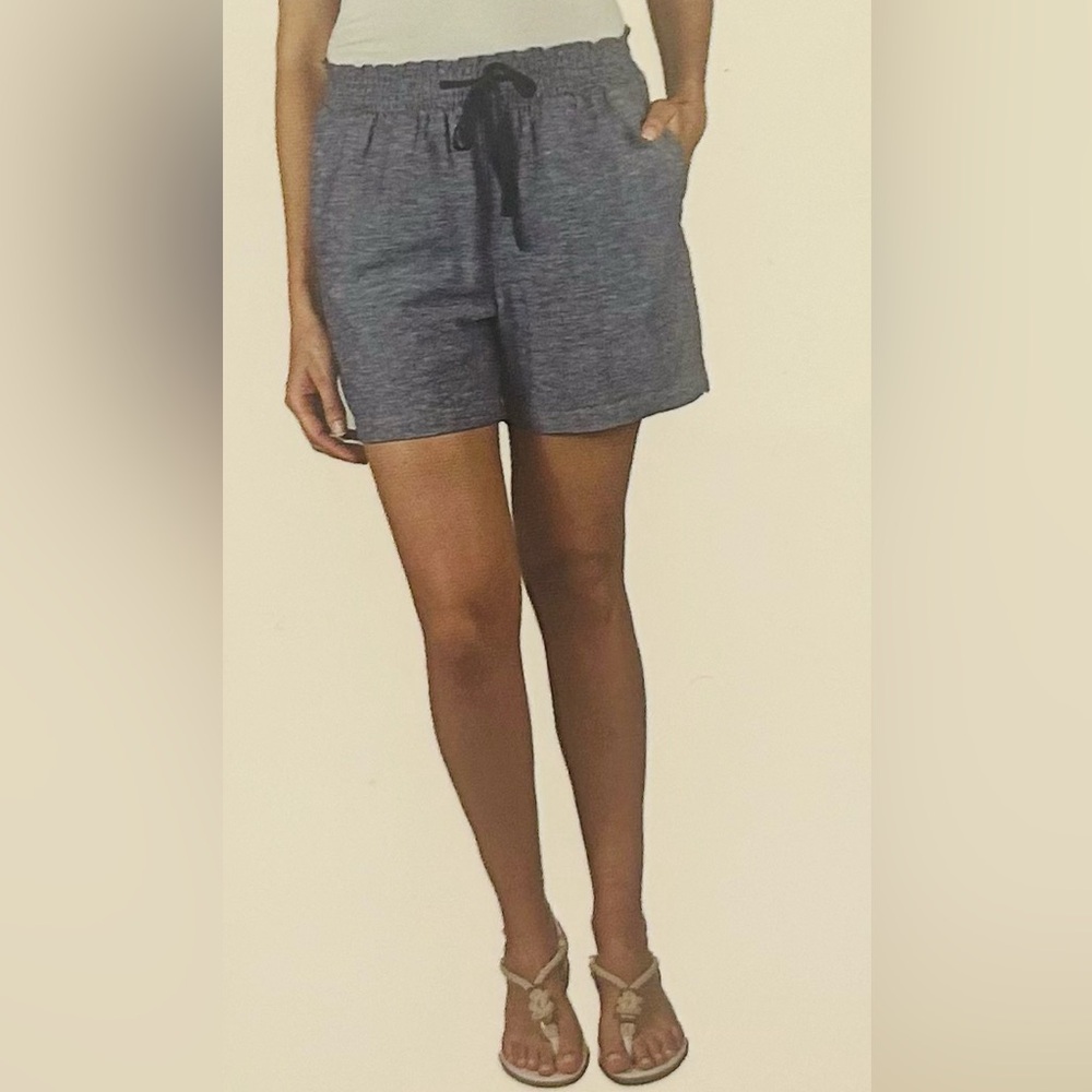 🆕 Jachs Girlfriend S Women’s Shorts Blue Linen Cotton Blend